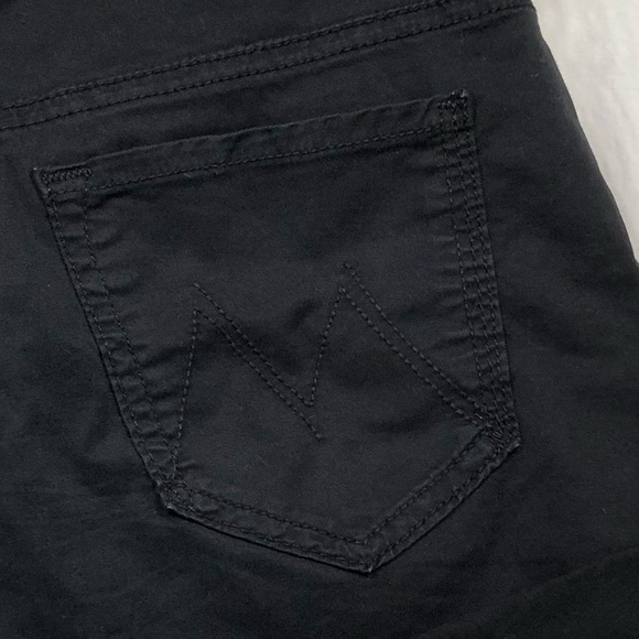 Mother The Dropout Cuff Short Island Fever Black Size 24 - Picture 6 of 16